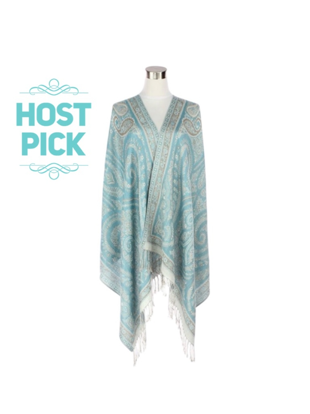 🎉THE PAPER STORE paisley pashmina scarf